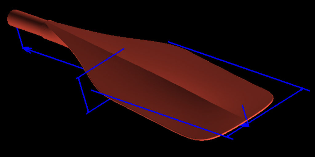 sup paddle, carbon sup paddle, stand up paddle, paddle 3d model, sup paddle 3d model, CAD model, fastest race paddle, lightest sup paddle