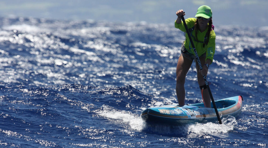 lara claydon, sup racing, channel crossing, hydro sup paddle