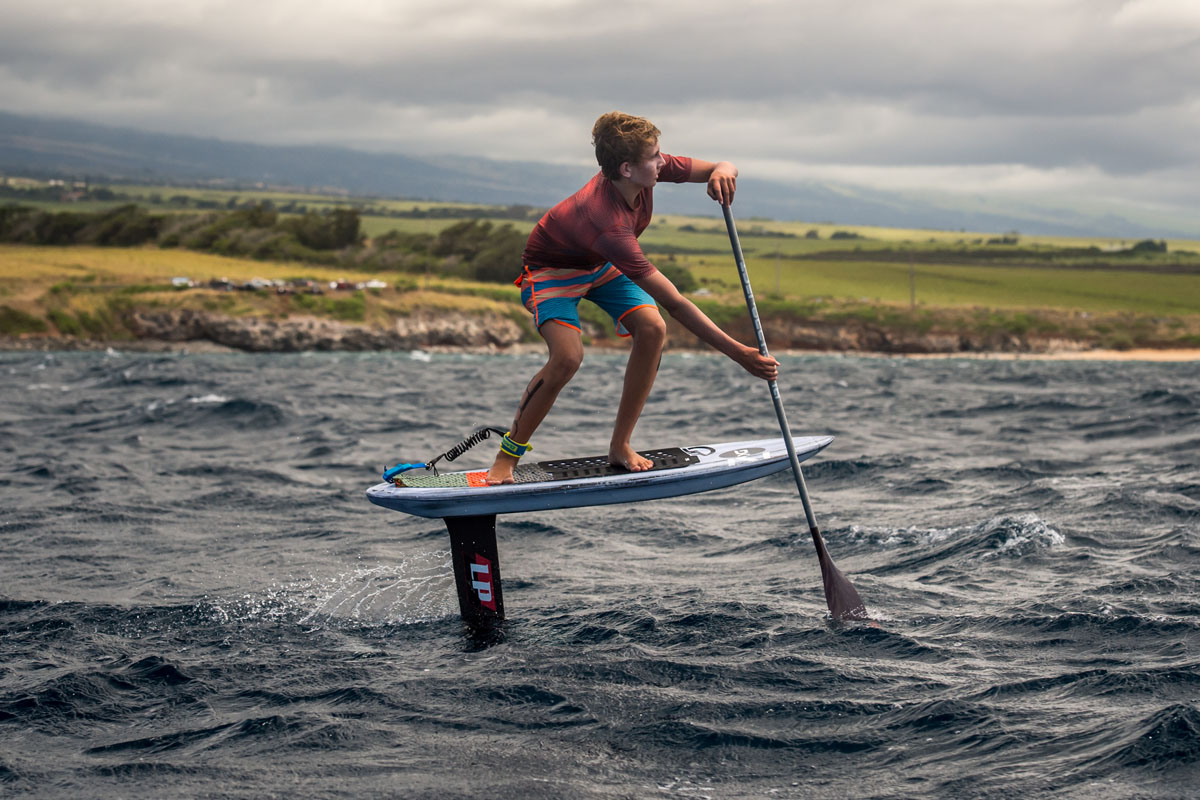 Jeffrey Spencer, Finn Spencer, Spencer brothers, Canadian national champion, Canadian SUP champion, 2018, M2O, Molokai2Oahu, Molokai to Oahu, Kaiwi Channel, Channel of Bones, SUP foil, foil racing, downwind foiling, foilboarding, downwind SUP foil, Maliko, Maui, Black Project, Race Paddle, Surf Paddle, Surge, SUP technology