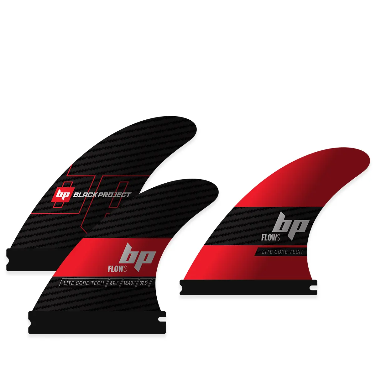 Flow Thruster SUP Surf Fins | BLACK PROJECT SUP