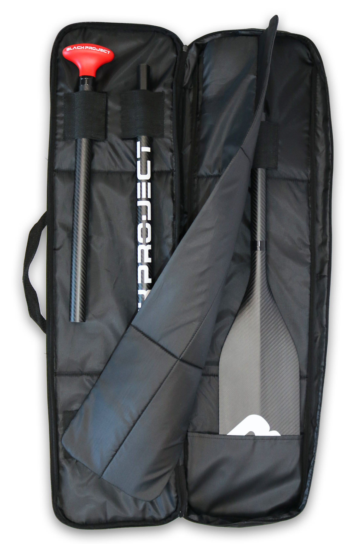 sup paddle, travel paddle, 3-piece travel paddle, hydro race paddle, lightest travel paddle, carbon, padded travel case