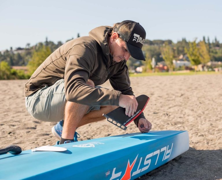 Stand Up Paddleboard Race Fins & SUP Surf Fins BLACK PROJECT