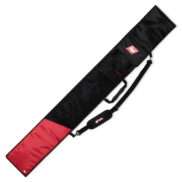 SUP paddle bag, double paddle bag, black and red, padded, velcro, black project