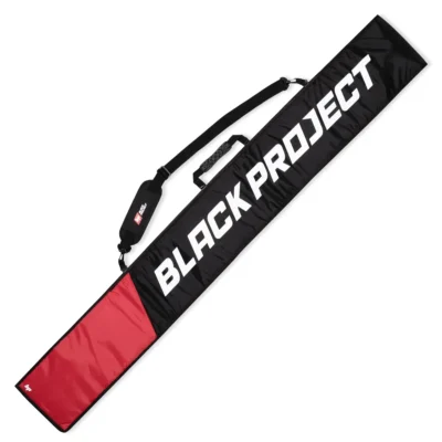 SUP paddle bag, double paddle bag, black and red, padded, velcro, black project