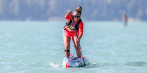 Fiona Wylde, sup world champion, icf, black project, standup paddling, tiger sup race fin