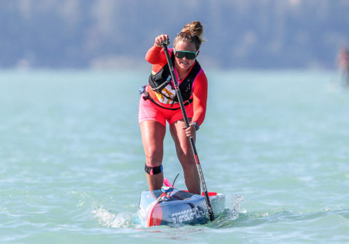 Fiona Wylde, sup world champion, icf, black project, standup paddling, tiger sup race fin