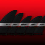 Black Project SUP race fins and touring fins