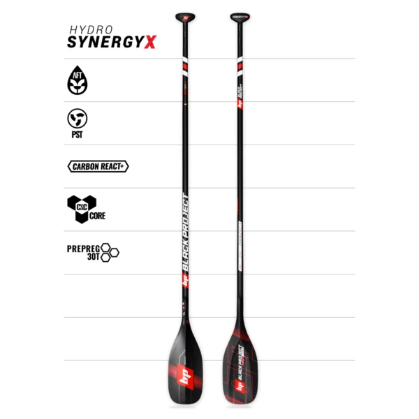 Hydro SynergyX, SUP, SUP race paddle, racing paddle, carbon paddle, black project