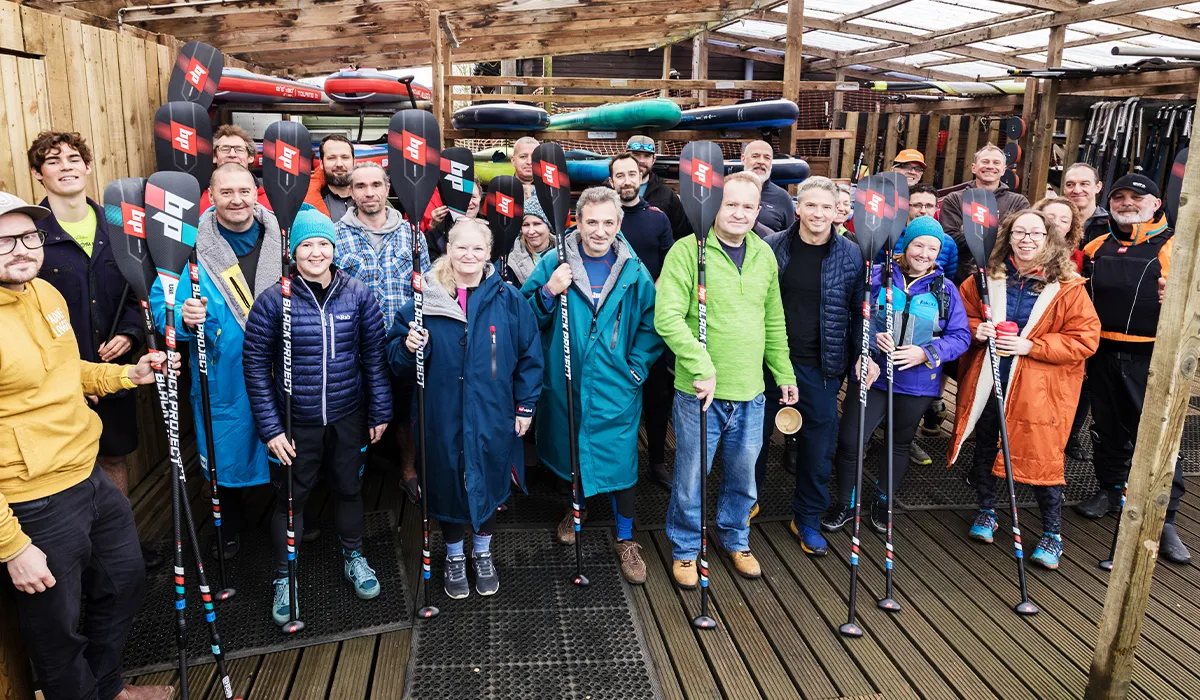 Paddlers are loving the lightweight and responsive feel of the Hydro SynergyX sup race paddle, a group of paddlers gathered at Bray Lake Watersports to try out all the options.