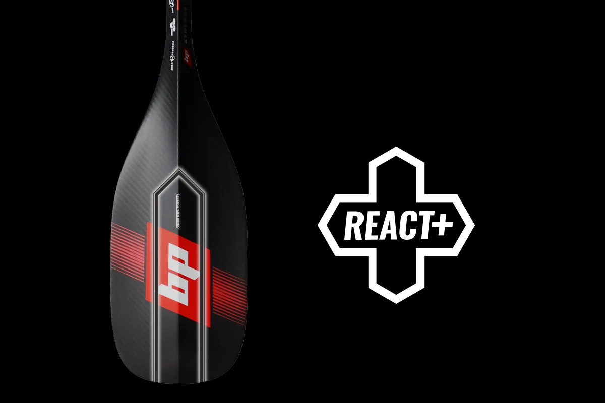 React+ technology, sup paddle, sup race paddle, black project sup