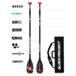 Nexus SUP paddle by Black Project, Element Series, 3-piece complete with bag.