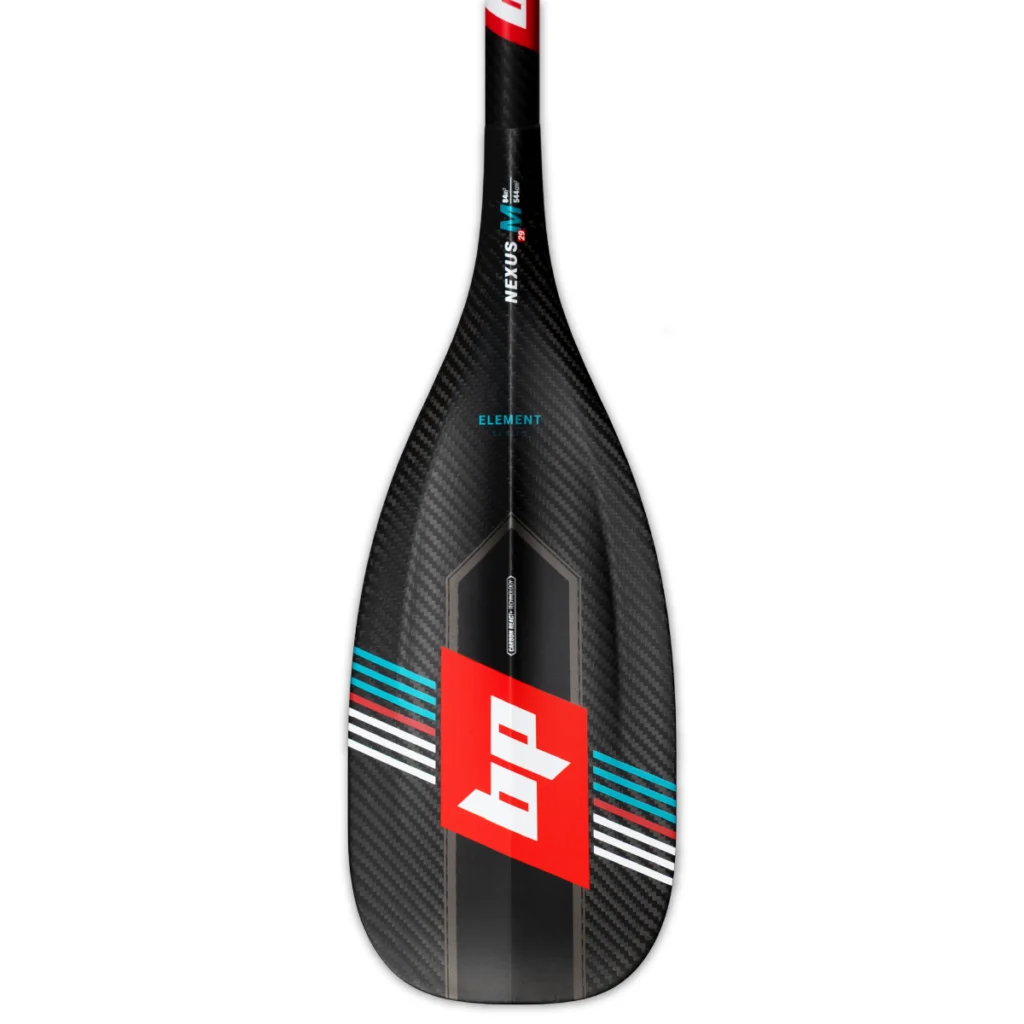 Nexus SUP paddle by Black Project, Element Series blade front view.