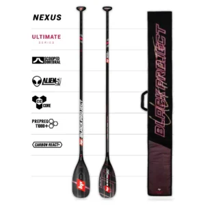 Nexus Ultimate Series SUP paddle with bag - Black Project SUP